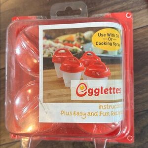 Egglettes Egg Cooker-Hard Boiled Eggs, 4 Egg Cups-As Seen on TV